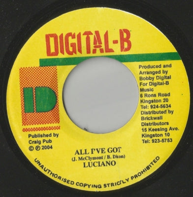 LUCIANO / JAMELODY - All I've Got / Be Prepaired