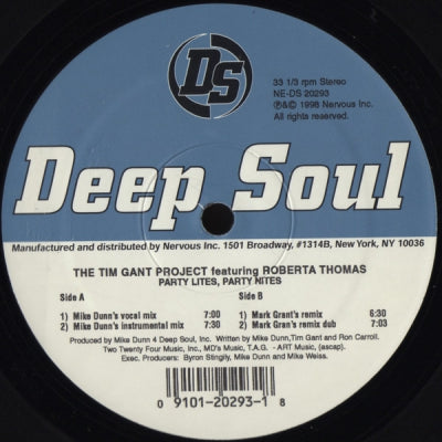 THE TIM GANT PROJECT FEATURING ROBERTA THOMAS - Party Lites, Party Nites