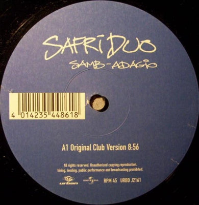 SAFRI DUO - Samb-Adagio