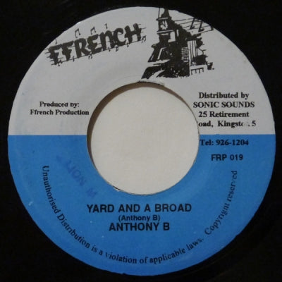 ANTHONY B - Yard And A Broad / Version