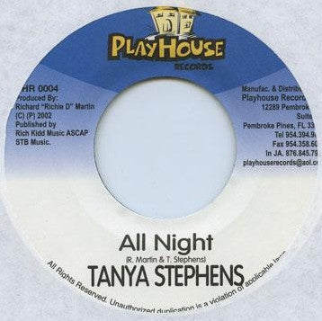 TANYA STEPHENS - All Night / Hydro Riddim