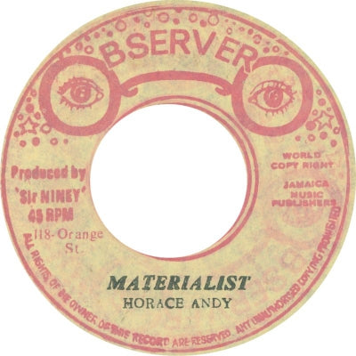 HORACE ANDY - Materialist
