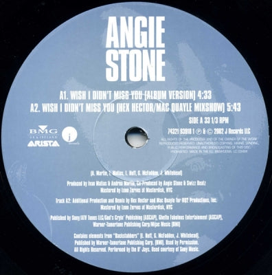 ANGIE STONE - Wish I Didn't Miss You