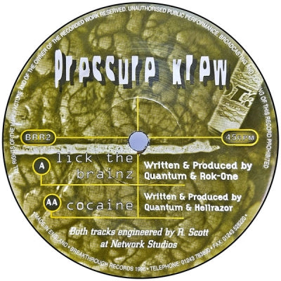 PRESSURE KREW - Lick The Brainz / Cocaine