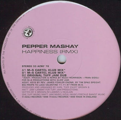 PEPPER MASHAY - Happiness