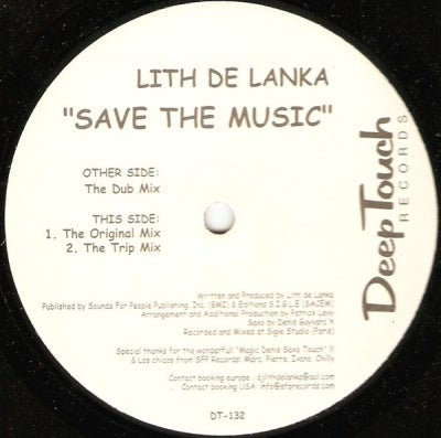 LITH DE LANKA - Save The Music