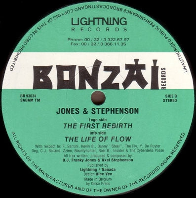 JONES & STEPHENSON - The First Rebirth / The Life Of Flow