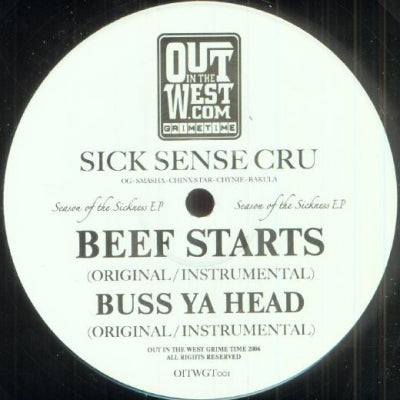 SICK SENSE CRU - Season Of The Sickness EP