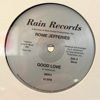 ROME JEFFERIES - Good Love