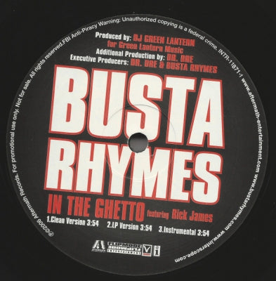 BUSTA RHYMES - In The Ghetto / Get You Some