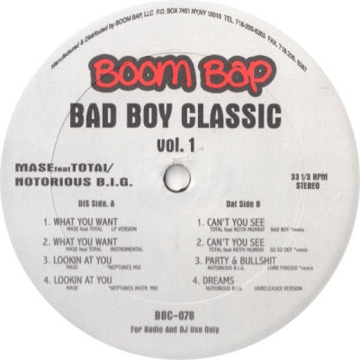 MASE FEATURING TOTAL / NOTORIOUS B.I.G. - Bad Boy Classic Vol.1