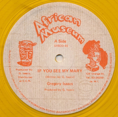 GREGORY ISAACS - If You See My Mary / Mary’s Special