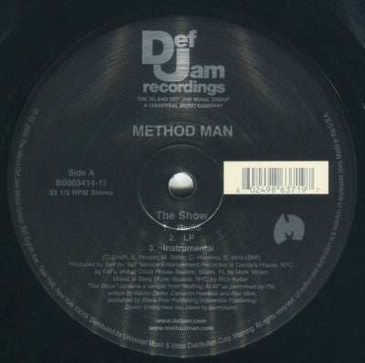 METHOD MAN - The Show / The Prequel