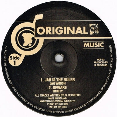 JAH WOOSH / TRINITY - Jah Is The Ruler / Beware