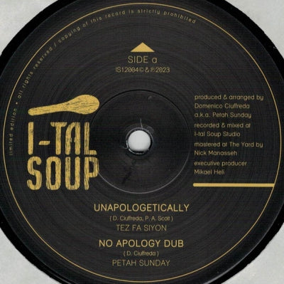 TEZ FA SIYON / PETAH SUNDAY - Unapologetically / I-Tal March