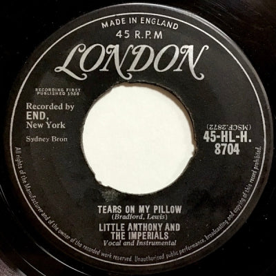 LITTLE ANTHONY AND THE IMPERIALS - Tears On My Pillow / Two People In The World