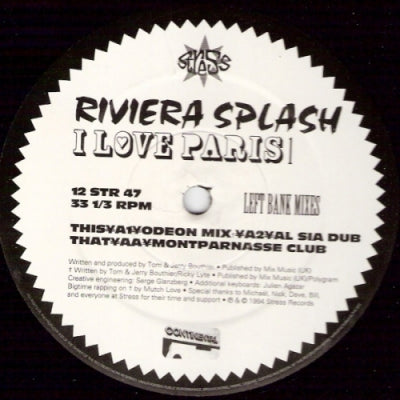 RIVIERA SPLASH - I Love Paris 1 (Left Bank Mixes)