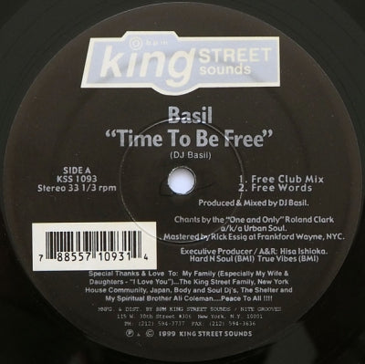 BASIL - Time To Be Free