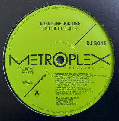 DJ BONE - Riding The Thin Line