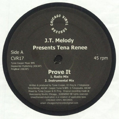 J.T. MELODY PRESENTS TENA RENEE - Prove It