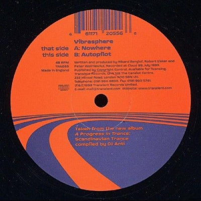VIBRASPHERE - Nowhere / Autopilot
