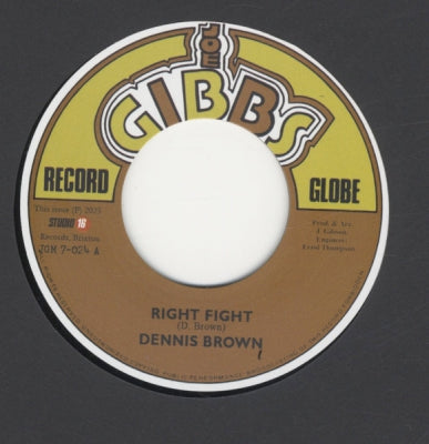 DENNIS BROWN - Right Fight / Version.