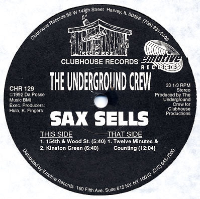 THE UNDERGROUND CREW - Sax Sells