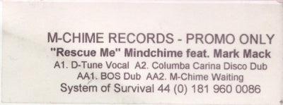 MINDCHIME FEAT. MARK MACK - Rescue Me
