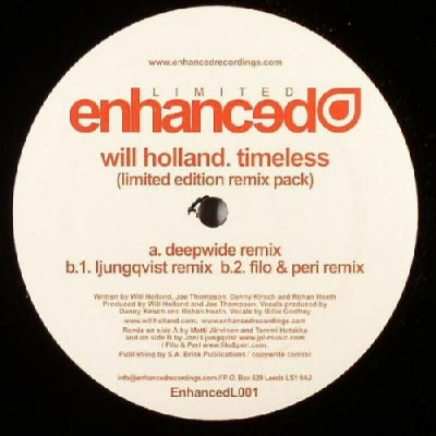 WILL HOLLAND - Timeless (Limited Edition Remix Pack)