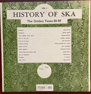 VARIOUS ARTISTS - History Of Ska Vol. 2 - The Golden Years 66-69