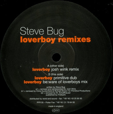 STEVE BUG - Loverboy (Remixes)