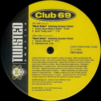 CLUB 69 FEATURING SUZANNE PALMER - Much Better