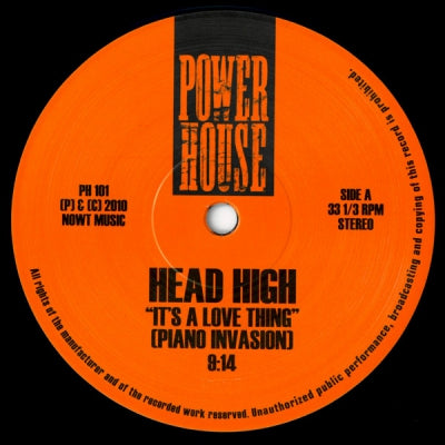 HEAD HIGH - It's A Love Thing