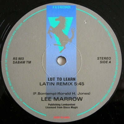 LEE MARROW - Lot To Learn