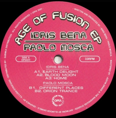 IDRIS BENA / PAOLO MOSCA - Age Of Fusion EP