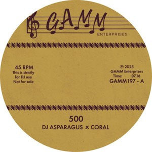 DJ ASPARAGUS X CORAL - 500 / 93