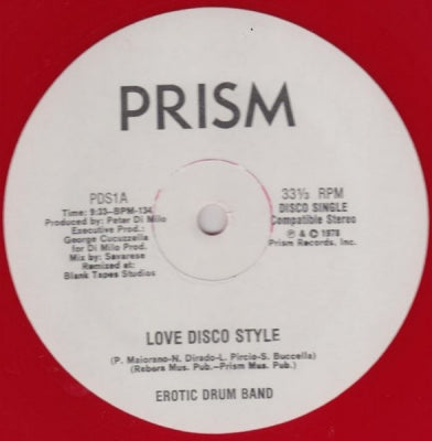 EROTIC DRUM BAND - Love Disco Style / Jerky Rhythm