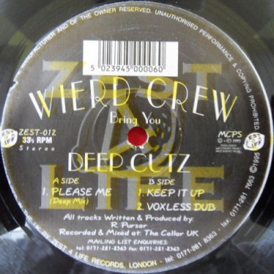 WIERD CREW - Bring You Deep Cutz