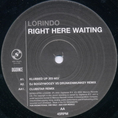 LORINDO - Right Here Waiting