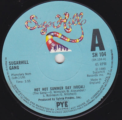 SUGAR HILL GANG - Hot Hot Summer Day