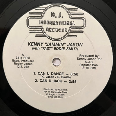 KENNY "JAMMIN" JASON WITH "FAST" EDDIE SMITH - Can U Dance