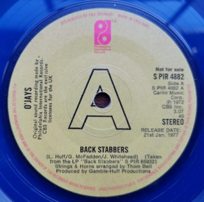 THE O'JAYS - Back Stabbers
