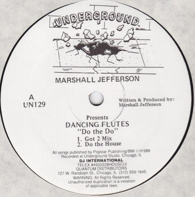 MARSHALL JEFFERSON PRESENTS DANCING FLUTES - Do The Do