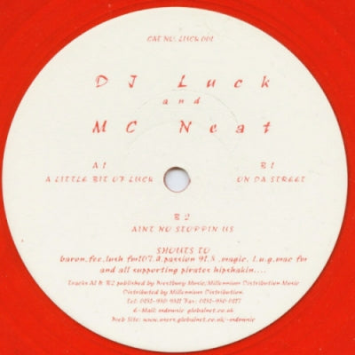 DJ LUCK AND MC NEAT - Red Rose EP (A Little Bit Of Luck / On Da Street / Ain't No Stoppin Us)