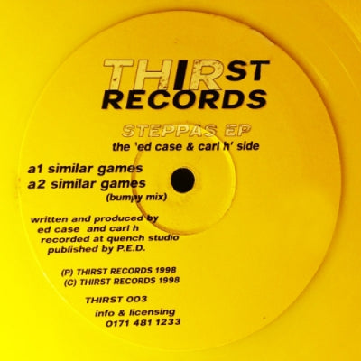 ED CASE AND CARL H / JUMP UP KRU - Steppas EP