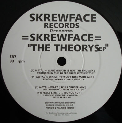 =SKREWFACE= - The Theorys EP