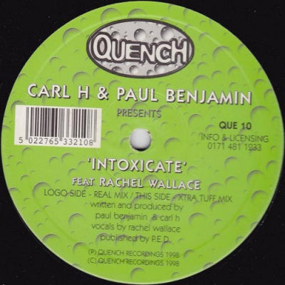 CARL H & PAUL BENJAMIN FEAT RACHEL WALLACE - Intoxicate