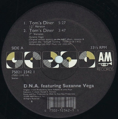DNA feat. SUZANNE VEGA - Tom's Diner