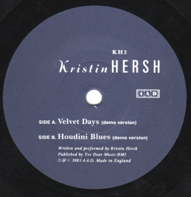 KRISTIN HERSH - Velvet Days (Demo Version)