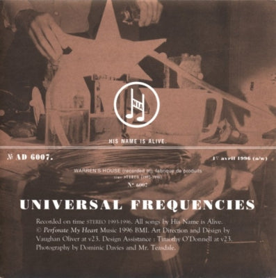 HIS NAME IS ALIVE - Universal Frequencies / Summer of E.S.P.